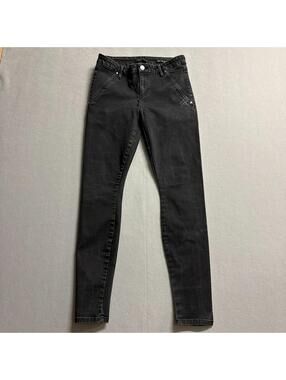 GUESS Skinny Jeans Womens 28 Fits Like 27x29 Black Stretch Denim Low Rise